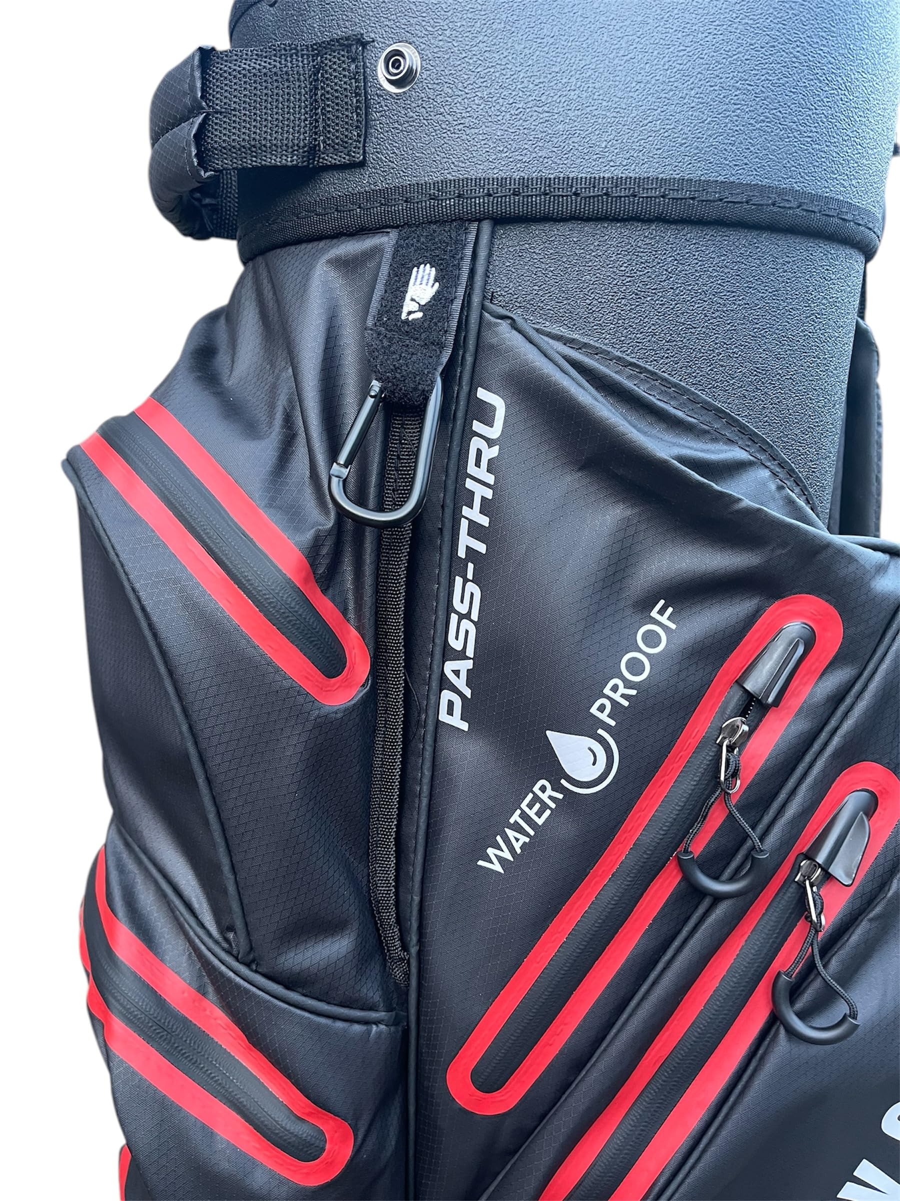 Waterproof Golf Cart Bag, Light Weight, 14 Way Organizer Divider